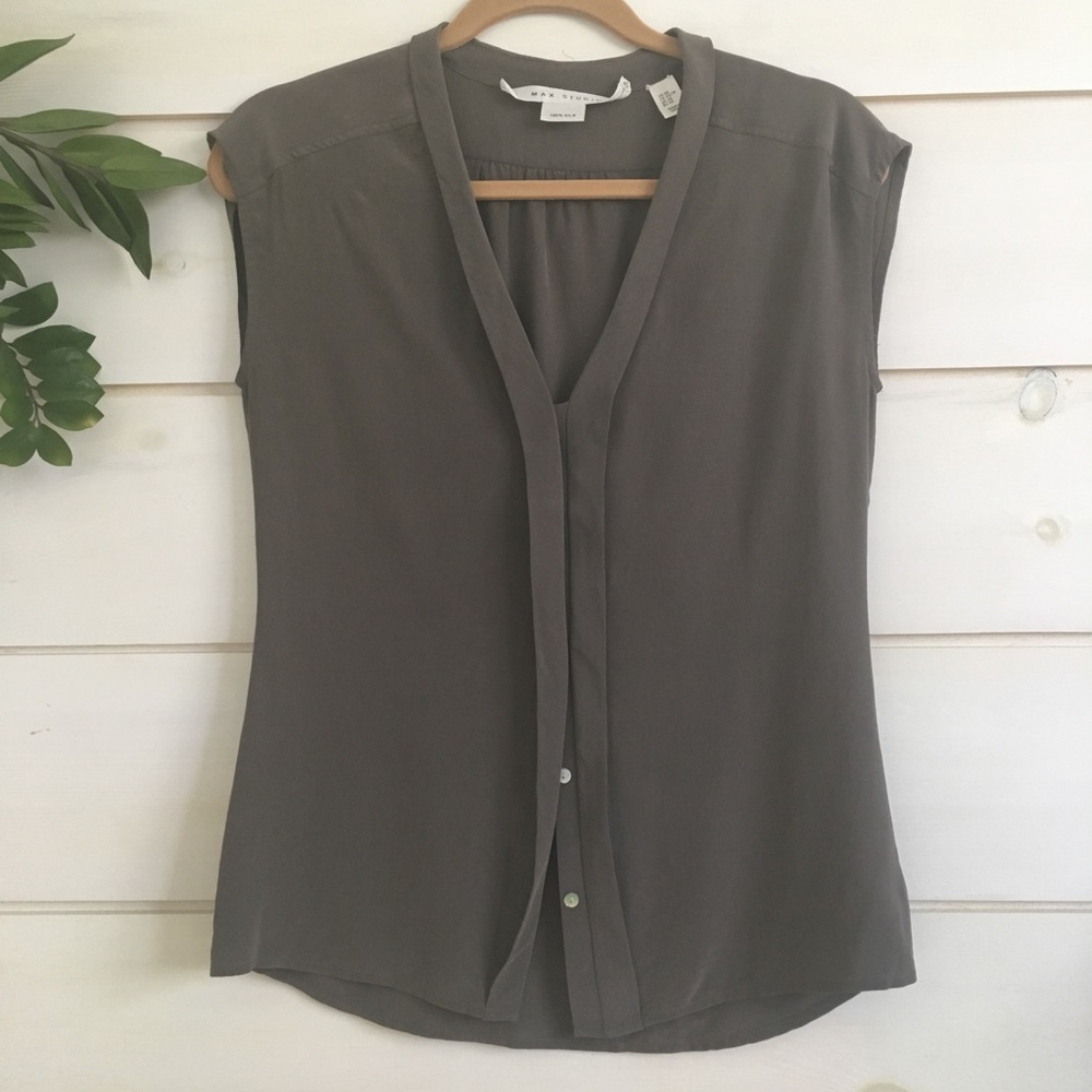 3 for $15 / 100% silk sleeveless blouse